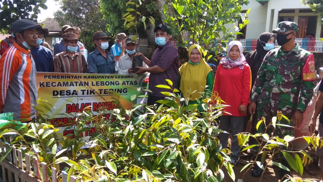 Pemdes Tik Tebing Bagikan 2.000 Bibit Durian Kepada Masyarakat