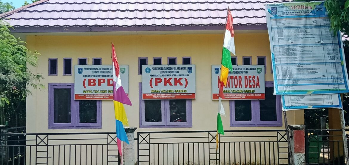 Pemdes Talang Denau Realisakan DD 40%Tahap I