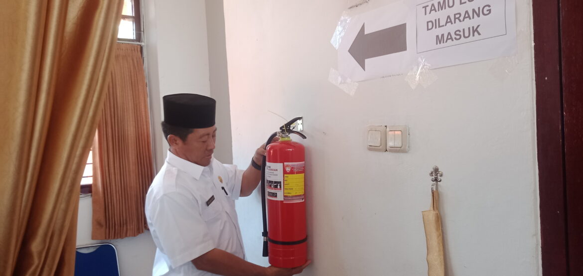Dinas Pendidikan Propinsi Bengkulu, Antisipasi Bahaya Terjadinya Kebakaran