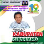 Keluarga Besar SMP N 1 Kabupaten Kepahiang Mengucapkan Selamat HUT Kabupaten Kepahiang Ke19