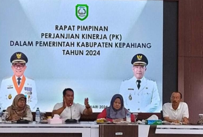 Sekda Kepahiang Pimpin Rapat Kinerja OPD Tahun 2024