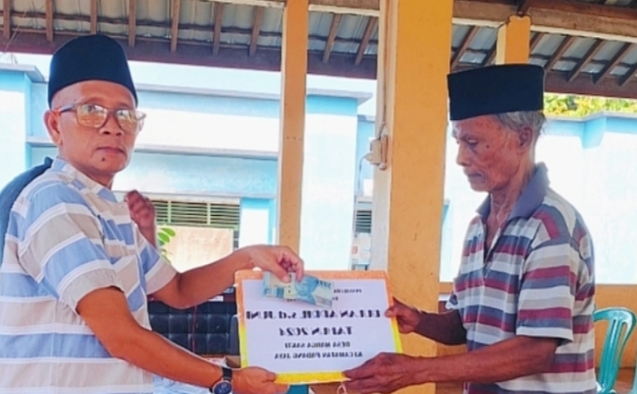 Pemdes Marga Sakti Salurkan BLT bulan Mei-Juni Tahun Anggaran 2024