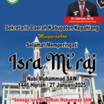 Sekretaris Daerah Kabupaten Kepahiang Mengucapkan Selamat Isra Mi'raj Nabi Muhammad Saw 1446 H/27 Januari 2025