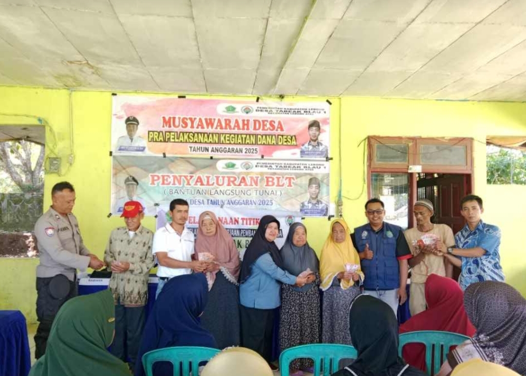 Pemdes Tabeak Blau 1 Salurkan BLT Kepada 28 KPM