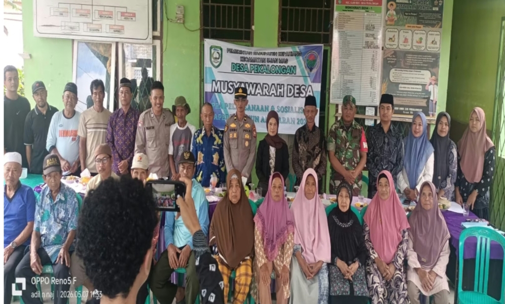 Pemdes Pekalongan Gelar Musdes Pra Pekalongan pembangunan Sekaligus Pembagian BLT Tahun Anggaran 2026