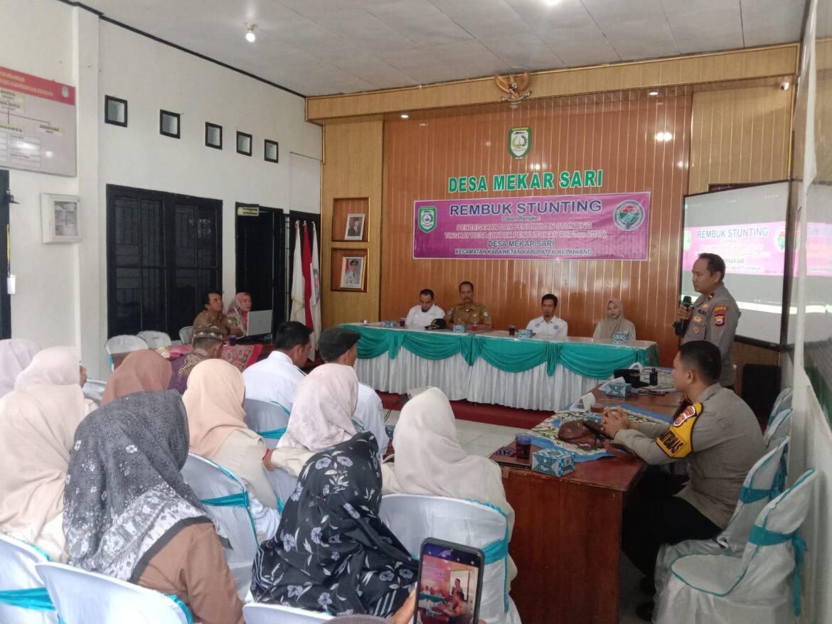 Pemdes Mekar Sari Gelar Rembuk Stunting Tahun 2026