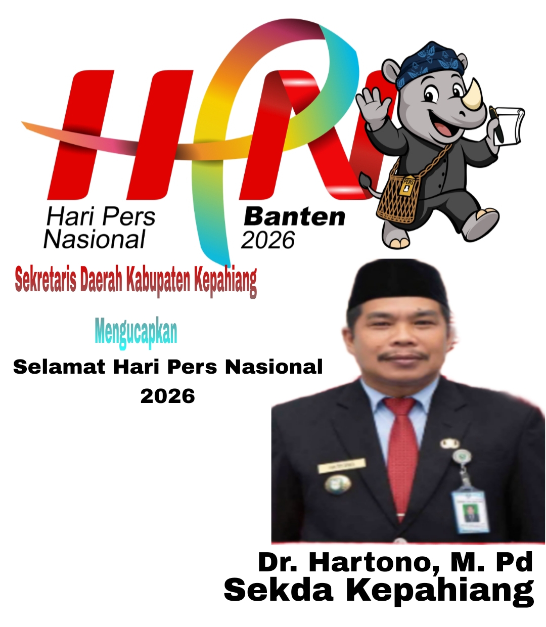 Sekretaris Daerah Kabupaten Kepahiang Mengucapkan Selamat Hari Pers Nasional Tahun 2026